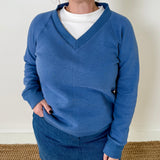 V-Neck Fleece Top
