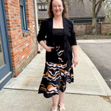Spaghetti Strap Mixed Media Dress