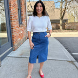 Lightweight Sweater with Elbow Sleeve