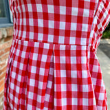 Jewel Button-Front Midi Dress