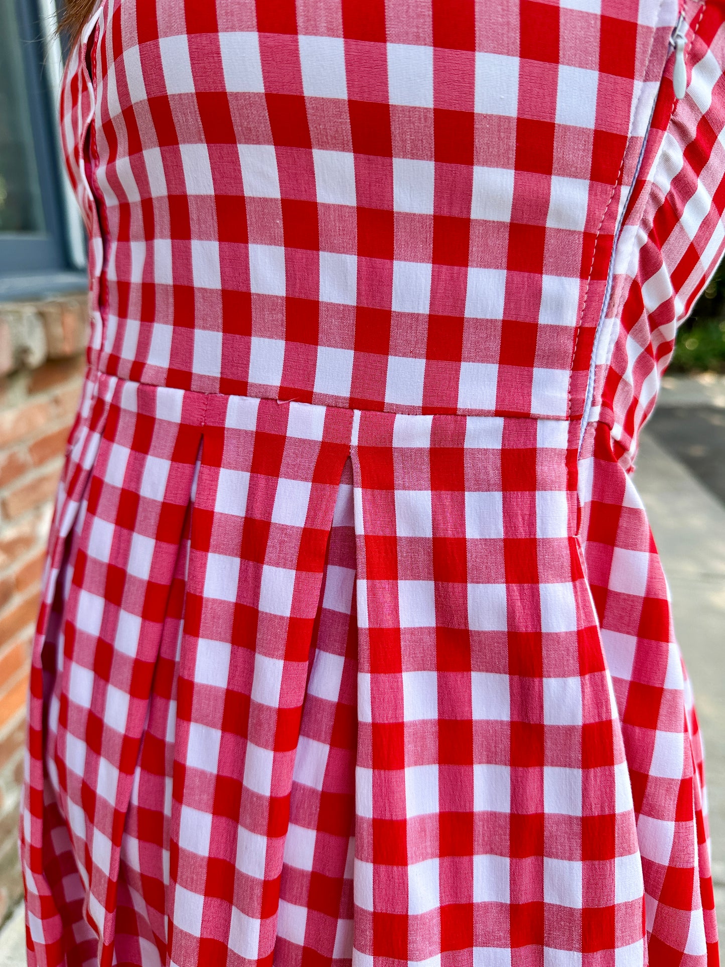 Jewel Button-Front Midi Dress