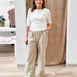 Pull-On Linen Pant