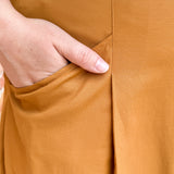 A-Line Button Front Skirt