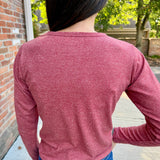 Long Sleeve Raglan Knit Top