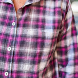 Plaid Button-Up Shirt