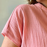 dolman band collar blouse