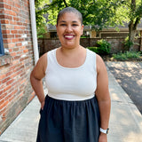 Mixed Media Tank Dress