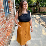 Sleeveless Square Neck Top