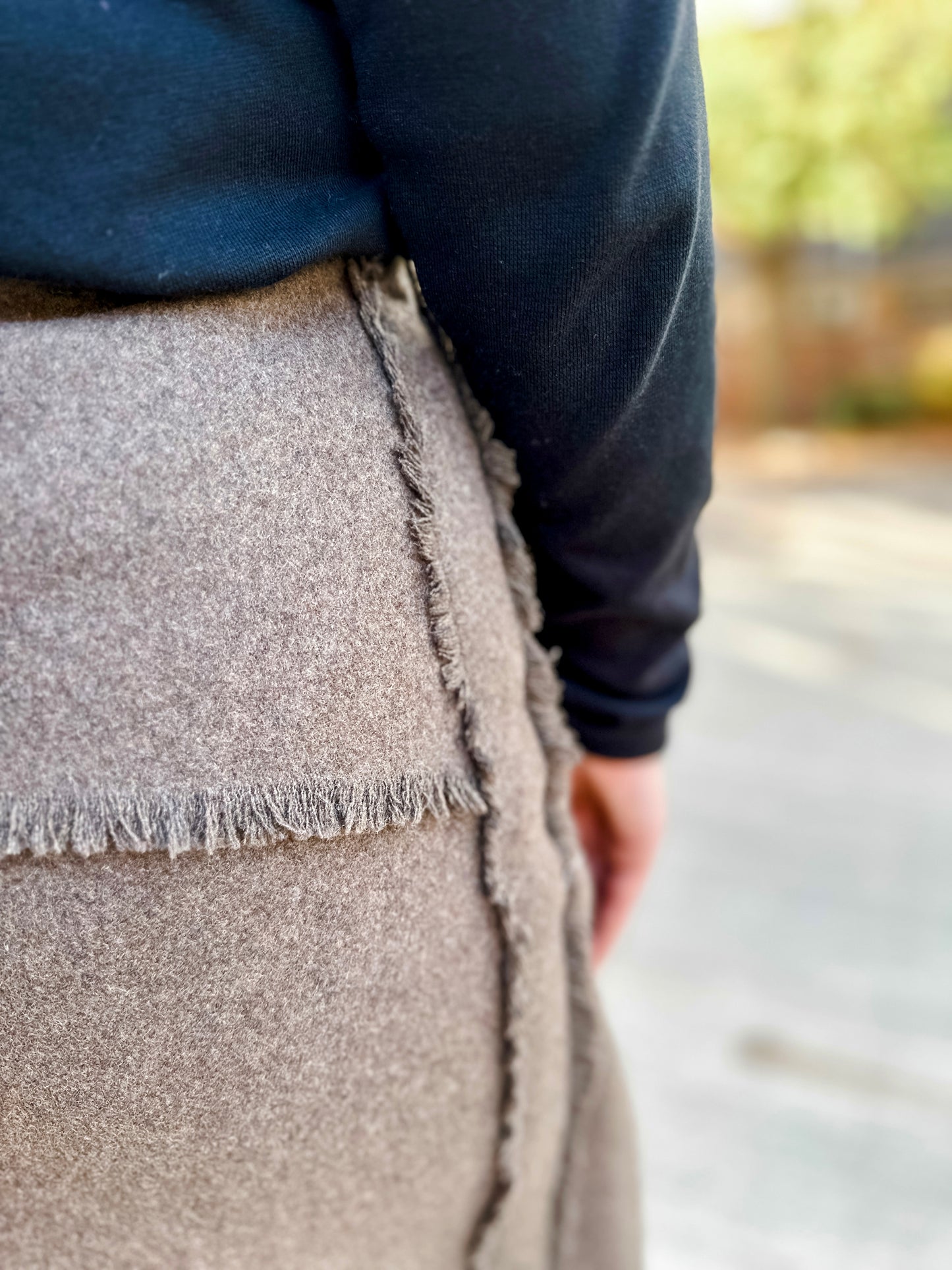 Wool Mini Skirt