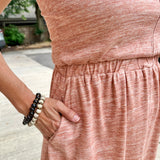 Shoulder Tie knit dress