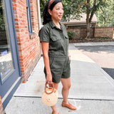 Utility Linen Romper