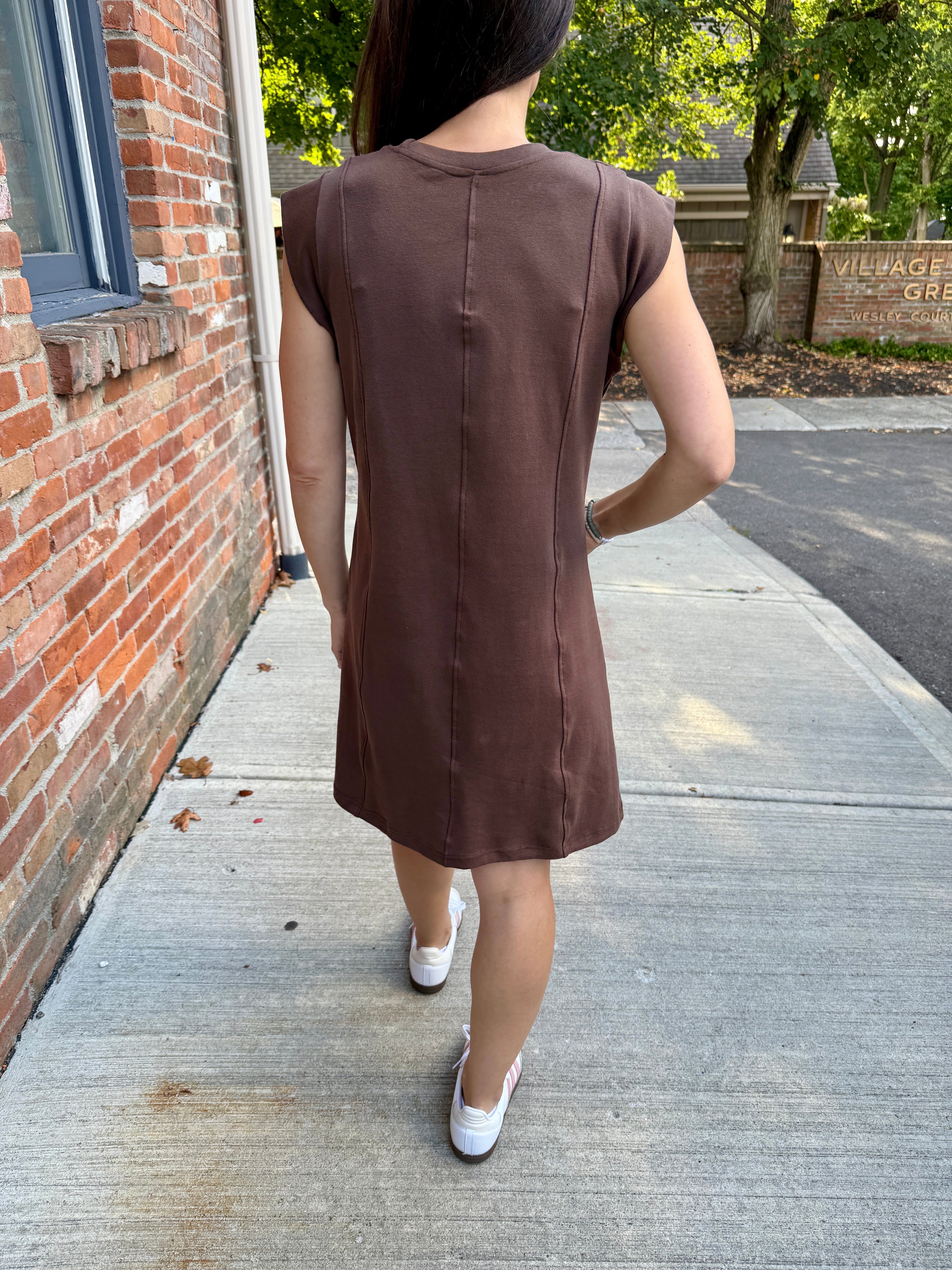 A-Line Knit Shift Dress Evolverie Clothing A-Line Knit Shift Dress Evolverie Clothing