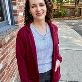 Fleece Vest black and white