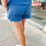 Knit Ribbed Retro Shorts