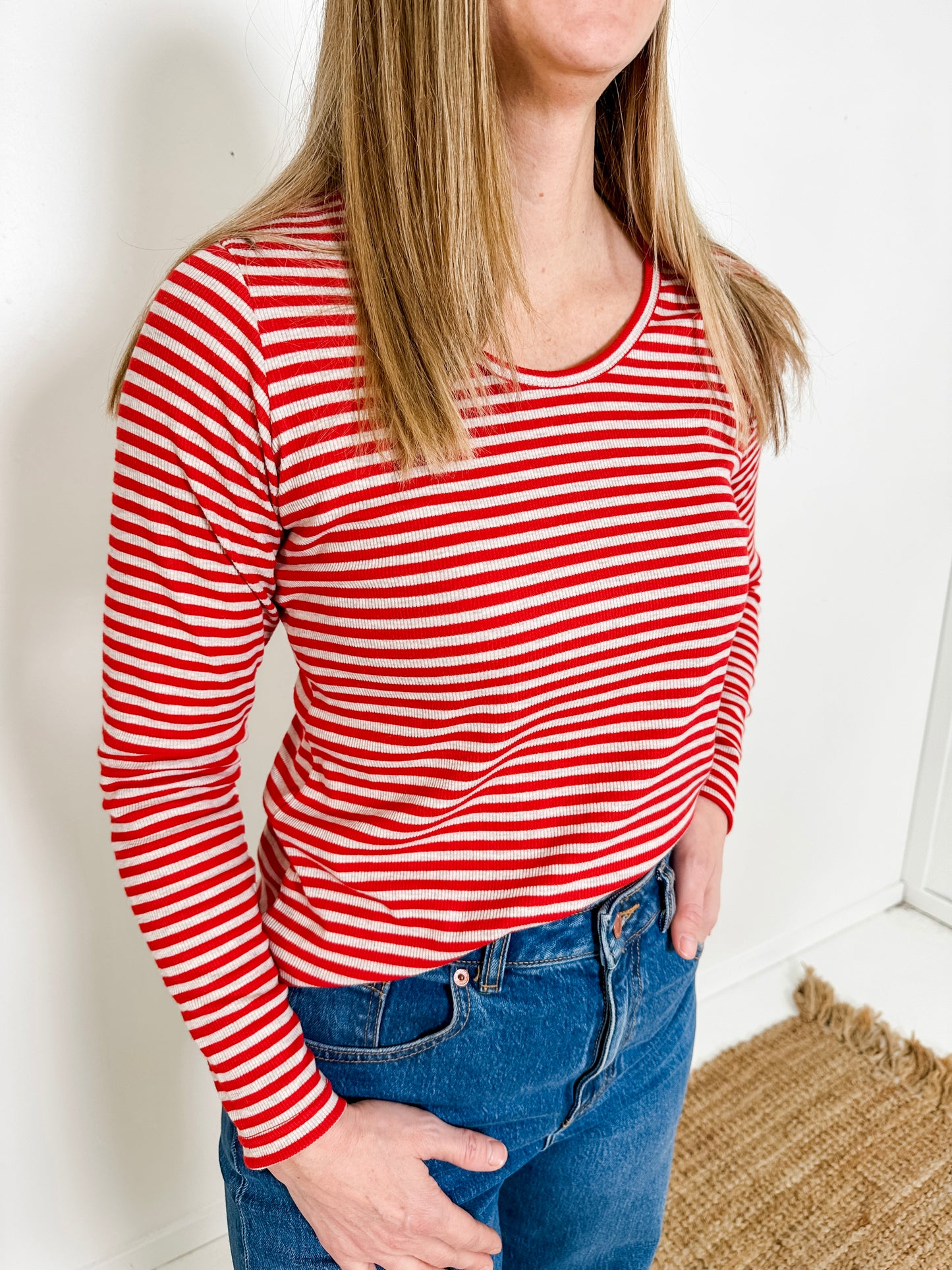 Stripe Knit Top