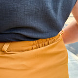 A-Line Button Front Skirt
