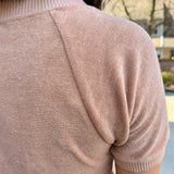 Short Sleeve Terry Raglan Sweater