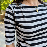 Boat Neck stripe top