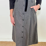 A-Line Button Front Skirt