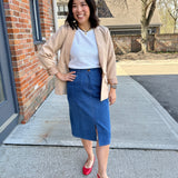 Lightweight Sweater with Elbow Sleeve