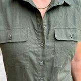 Utility Linen Romper