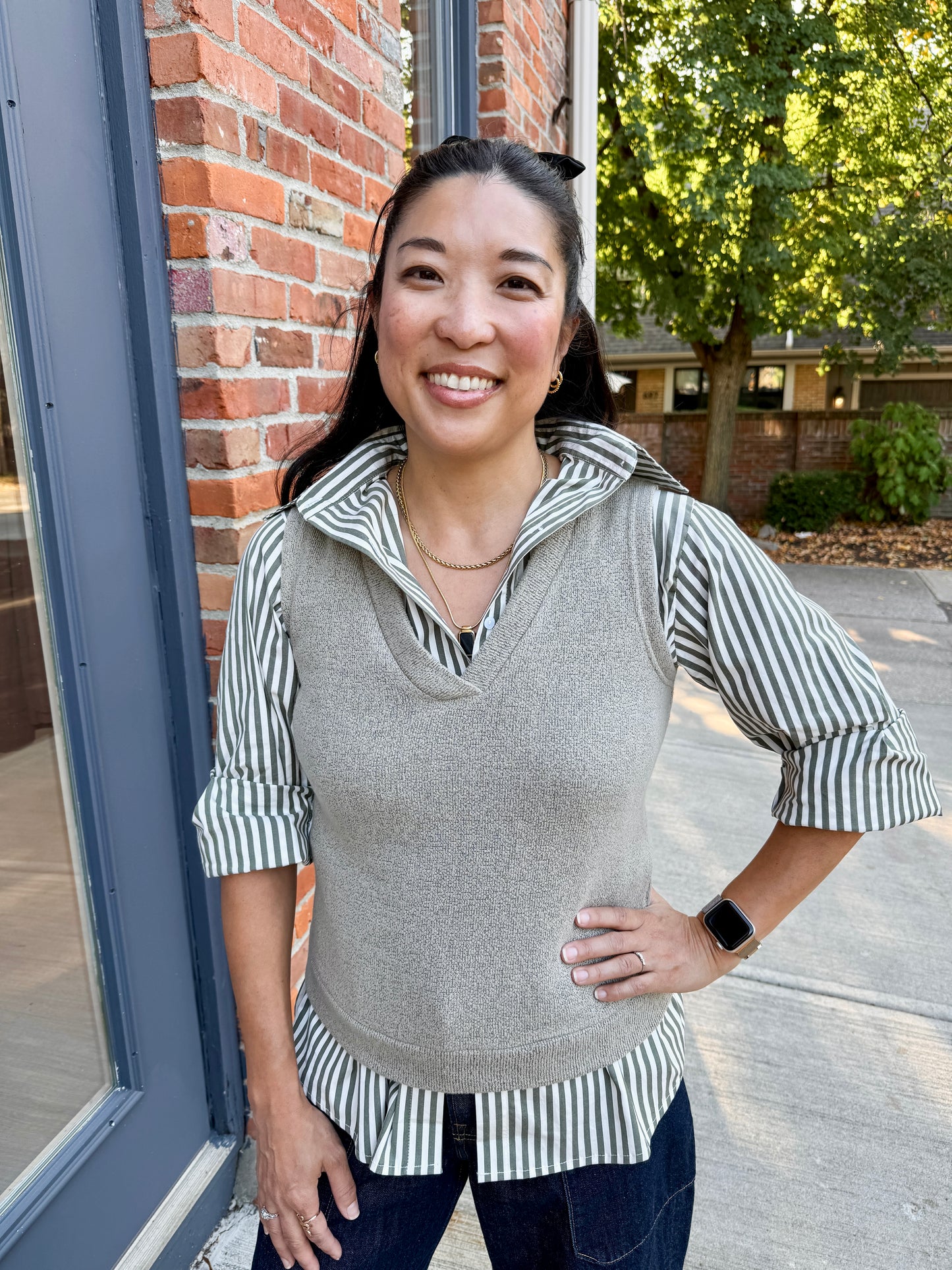 Fleece Vest - oatmeal