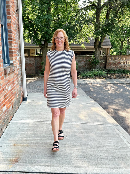 Striped Knit Dress
