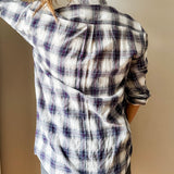 Plaid Button-Up Shirt