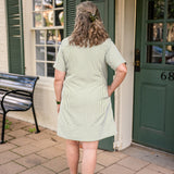 Short Sleeve Mini Shirt Dress