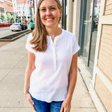 dolman band collar blouse