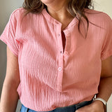 dolman band collar blouse
