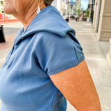 Knit Ribbed Cap Sleeve Top