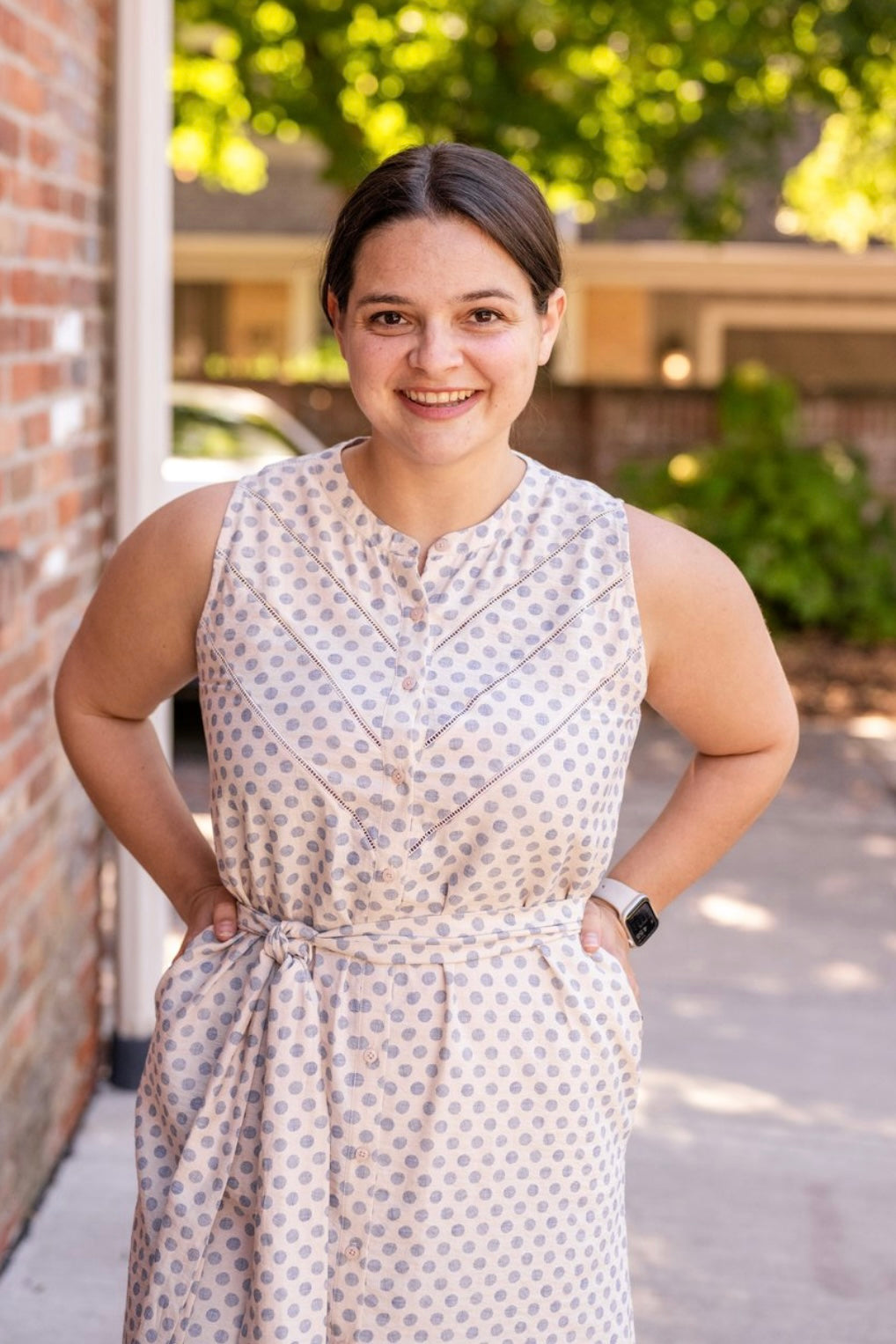 Sleeveless Shirt Dress