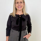 Velvet Tie Top
