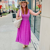 Mixed Media Tank Dress