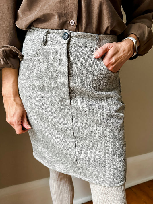 Tweed Mini Skirt