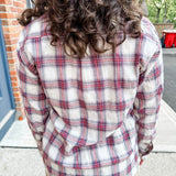 Plaid Button-Up Shirt