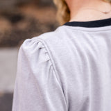 Contrasting V- Neck Top