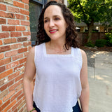 Sleeveless Square Neck Top