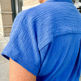 dolman band collar blouse