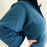 Quilted Snap Pullover