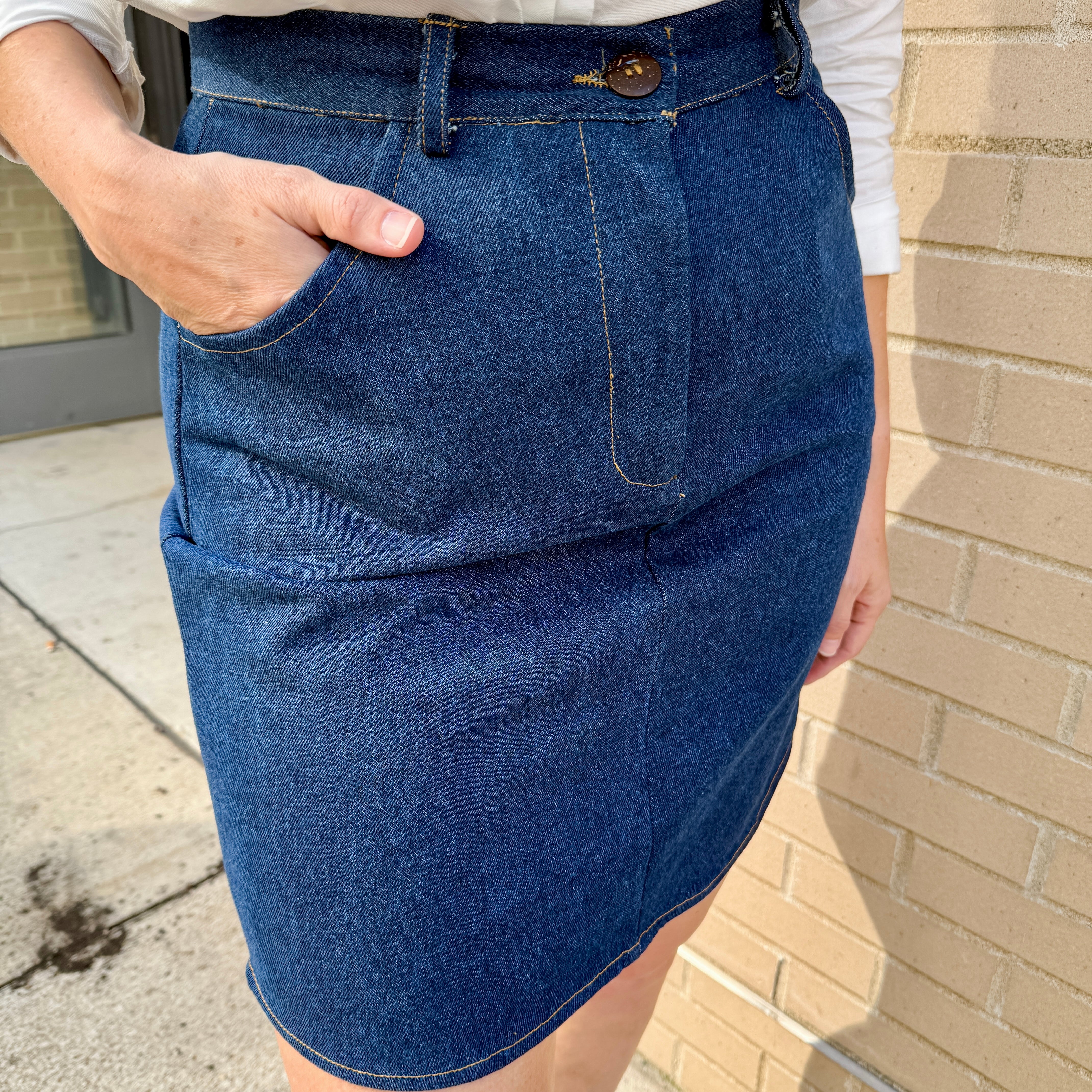 Denim Mini Skirt