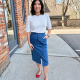 Lightweight Sweater with Elbow Sleeve