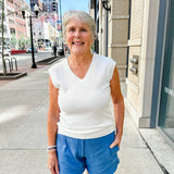 Knit Ribbed Retro Shorts