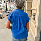 dolman band collar blouse