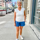 sleeveless knit vest top