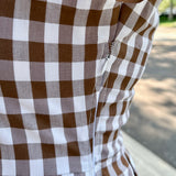 Jewel Button-Front Midi Dress