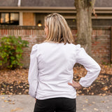 Contrasting V- Neck Top