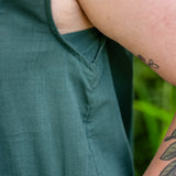 Sleeveless Pleated Dress