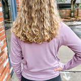 Fold Over Snap Mock Neck